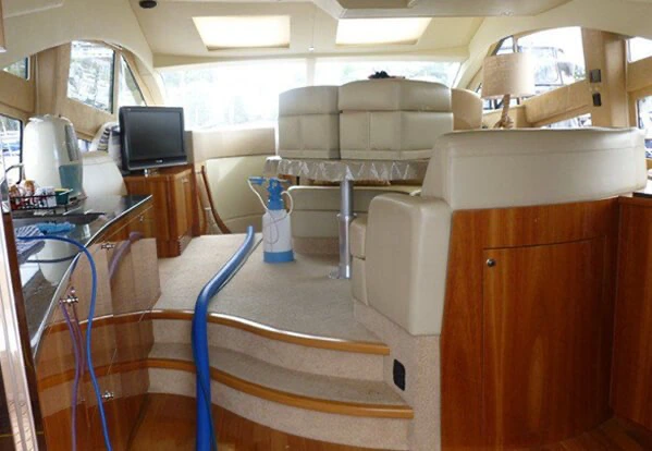 Yacht upholstery textile care in Sardinia Yacht upholstery textile care in Sardinia
